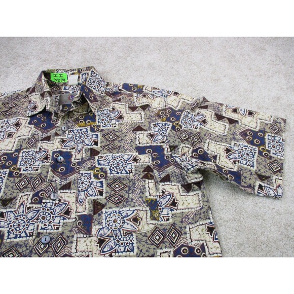 VINTAGE The Territory Ahead Shirt Men Small All Over Graphic Print Button Up USA - Picture 2 of 11